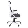 Black Polyester Seat Swivel Adjustable Executive Chair Mesh Back Plastic Frame