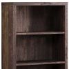 48" Brown Wood Bookcase