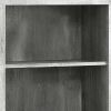 48" Gray Wood Bookcase