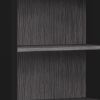 48" Black and Gray Wood Bookcase