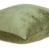 18" X 7" X 18" Transitional Olive Solid Pillow Cover With Poly Insert