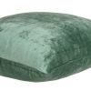 20" X 7" X 20" Transitional Green Solid Pillow Cover With Poly Insert