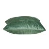 22" X 7" X 22" Transitional Green Solid Pillow Cover With Poly Insert