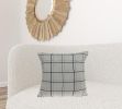 20" X 7" X 20" Transitional Gray  Pillow Cover With Poly Insert