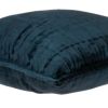 20" X 7" X 20" Transitional Dark Blue Quilted Pillow Cover With Poly Insert