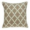 20" X 7" X 20" Transitional Beige And White Pillow Cover With Poly Insert