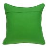 20" X 7" X 20" Transitional Green And White Pillow Cover With Poly Insert