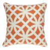 20" X 7" X 20" Transitional Orange Pillow Cover With Poly Insert