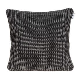 20" X 7" X 20" Transitional Charcoal Pillow Cover With Poly Insert