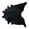 6.5 Ft  Black Dyed Brindled Cowhide Rug