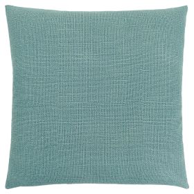 18" X 18" Light Green Polyester Interlocking Zippered Pillow