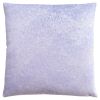 18" X 18" Purple Velvet Polyester Feather Zippered Pillow