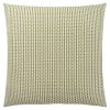 Set Of Two 18" X 18" Green and White Polyester Striped Zippered Pillow