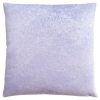 Set Of Two 18" X 18" Purple Polyester Feather Zippered Pillow