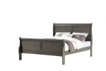 Dark Gray King Sleigh Bed