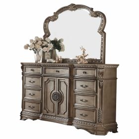 18" Brown Solid Wood Combo Dresser