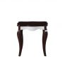 24" Dark Brown Solid Wood End Table