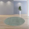 8' Round  Polyester Slate Area Rug