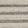 5'X7' Grey White Hand Woven Knobby Stripes Indoor Area Rug