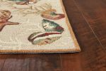 7' X 9'  Polyester Beige Area Rug