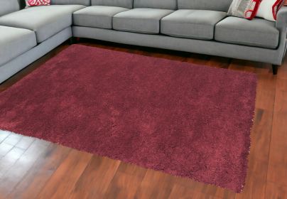 8' X 10' Polyester Red Area Rug