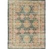 8' x 11' Charcoal Southwestern Handmade Distressed Area Rug