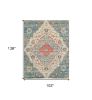 7' x 12' Red Medallion Handmade Area Rug