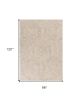 8' X 10'  Wool Ivory  Area Rug