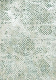 7' X 10'  Polyester Sand Silver Area Rug