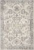 8'X10' Ivory Machine Woven Distressed Floral Traditional Indoor Area Rug