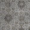 8'X11' Silver Machine Woven Traditional Floral Indoor Area Rug