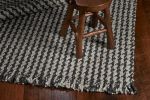 8'X10' Grey Hand Woven Houndstooth Indoor Area Rug