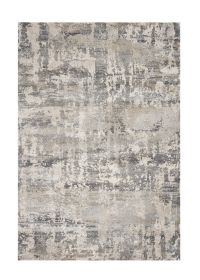 8' X 13' Shade Of Gray Abstract Area Rug