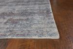 8'X10' Slate Grey Hand Loomed Abstract Brushstroke Indoor Area Rug