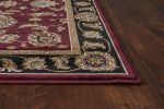 9' X 13'  Polypropylene Red Or  Black Area Rug