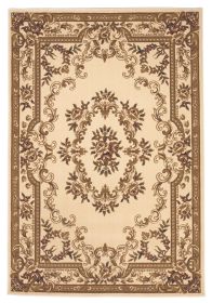 9' X 13'  Polypropylene Ivory Area Rug