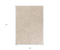 9' x 12' Sand Beige Wool Geometric Hand Tufted Area Rug