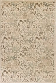 5' X 8' Ivory Vintage Area Rug