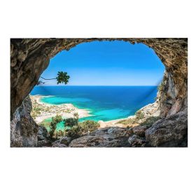 Beach Landscape Tapestry Nature Cave Wall Tapestry Bedroom Hotel Restaurant Decorative Backdrop; 51x70 inch