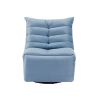 Lazy Chair , Rotatable Modern Lounge with a Side Pocket, Leisure Upholstered Sofa Chair , Reading Chair for Small Space