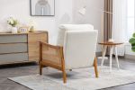 COOLMORE Wood Frame Armchair, Modern Accent Chair Lounge Chair for Living Room