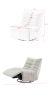 Lazy Chair , Rotatable Modern Lounge with a Side Pocket, Leisure Upholstered Sofa Chair , Reading Chair for Small Space