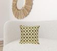 18" X 7" X 18" Transitional Beige Printed Pillow Cover With Poly Insert