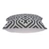 20" X 7" X 20" Gray And White Accent Pillow Cover With Poly Insert